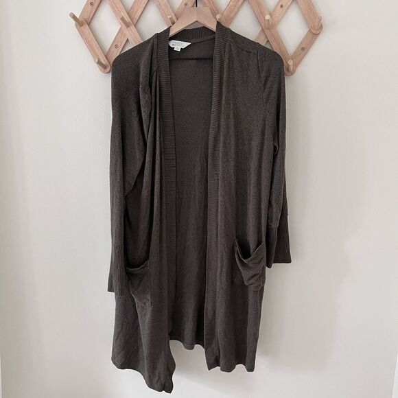 Market & Spruce Sweaters - Market & Spruce Women’s Long Open Cardigan Size Olive Green - XXL